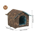 Outdoor Indoor Winter With Self Warming Pad Heat Insulated Shelter