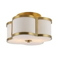 thumbnail image 2 of JONATHAN Y Quatrefoil 13" Scalloped Shade Metal Classic Glam LED Flush Mount, Brass Gold, 2 of 7