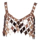 thumbnail image 1 of Camiseta sin Mangas Salvador con Lentejuelas para Mujer Top Corto de Lentejuelas, 1 of 8