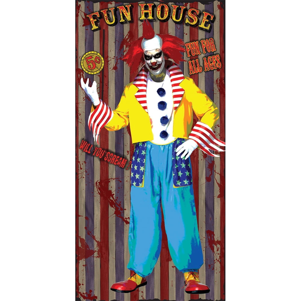 60in. x 30in. Door Cover Fun House Halloween Decoration
