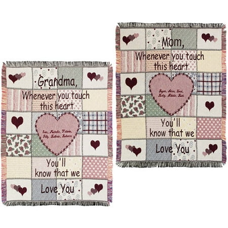 personalized grandma s touch 46 x 60 throw walmart com