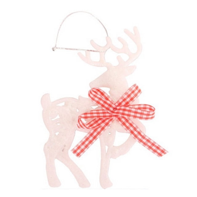 Moyic Decoración navideña con lazo, decoración colgante para sala de estar, dormitorio, árbol, Mini colgante, decoración navideña reutilizable, Kits de decoración para fiestas Animal Moyic HA069945-02