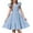 Light Blue, variant on Arshiner Girls Light Blue Dress Square Neck Off Shoulder with Pockets Easter Flower Girl Dresses Size 10-12