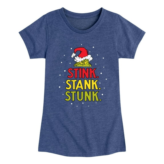 Dr. Seuss - The Grinch Stink Stank Stunk - Toddler And Youth Girls Short Sleeve Graphic T-Shirt