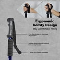 thumbnail image 4 of Homeya Collapsible Trekking Poles,2 Sticks 3 Section Extendable Hiking Poles for All Heights,6061 Aluminum Lightweight Walking Sticks,Black & Blue, 4 of 7