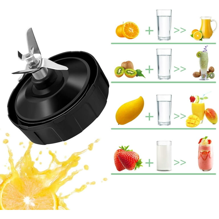 Replacement Parts for Ninja Blender BL450-30 BL456-30 BL480-30Ect, 24OZ Ninja  Blender Cups and 7 Fins Blade Accessories - AliExpress