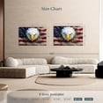thumbnail image 3 of Elephant Stock Bald Eagle On Us Flag Wall Art - Horizontal Canvas Wall Art - Living Room Wall Decor - Animal Canvas - Brown And Red Decor - 51" x 34", 3 of 4