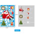 thumbnail image 1 of Pegatinas de ventana de copo de nieve de Navidad para vidrio, calcomanías de Navidad decoraciones vacaciones copo de nieve Santa Claus Reno calcomanías para fiesta kaili Sencillez, 1 of 3