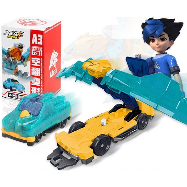 Screechers-figuras de acción de ataque de bestia de coche, juguete de Transformers
