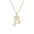 thumbnail image 2 of Jumpingount InitialNecklacePendantEnglish Letter A to Z Modern Jewellery Birthday Crystal Charm Valentine'sDay Chain Ropa, zapatos y accesorios Miscelánea pag 1, 2 of 6