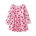 thumbnail image 4 of The Children's Place Toddler Girls Long Sleeve Key Item Dress, Sizes 6M-5T, 4 of 6