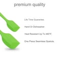thumbnail image 4 of 2pcs Kitchen Cooking Silicone Spatula Set Heat Resistant Turner Scraper Cooking Baking Utensils Green, 4 of 7
