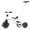White, variant on XJD 7 in 1 Toddler Tricycle with Push Handle,Toddler Bike for 1-3 Years Old Boy Girl, Toddler Push Tricycle, Baby Bike Balance Bike with Adjustable Seat Height and Removable Pedal