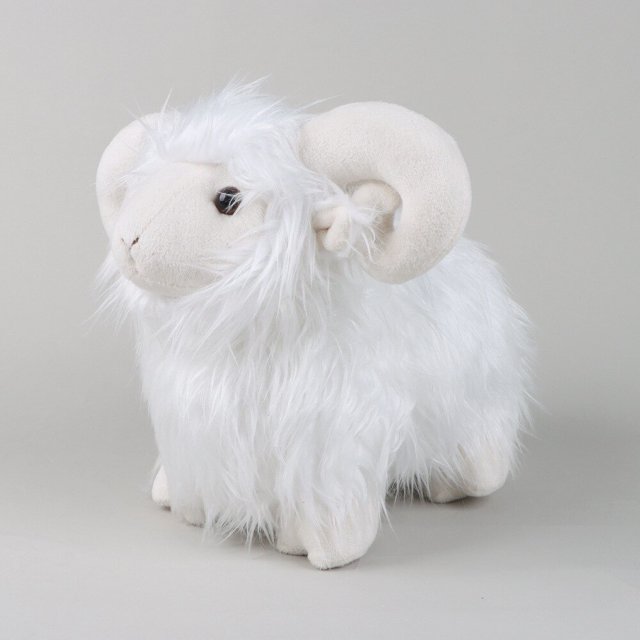 2023 Simulation / Cute / Soft / Scottish Highland Wool Toy / Lifelike Long-Hair Goat Doll / Children's Birthday Gift zhangmengya LED