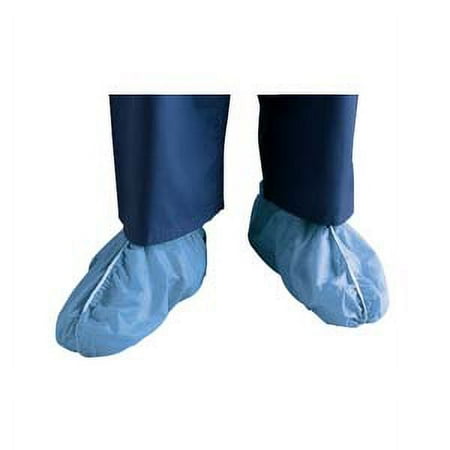 Fluid-Resistant Dura-Fit, Anti-Skid SMS Shoe Covers, X-Large