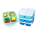 thumbnail image 4 of Juego de Loncheras de Cuatro Compartimentos, Loncheras Portátiles, Loncheras, Cajas Selladas, Contenedores de Almacenamiento de Alimentos Divididos, 4 of 5