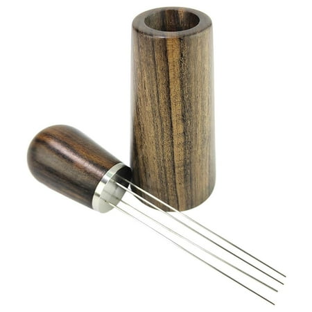 

Coffee Distributor Level with Holder Barista Dispenser Coffee Tamper Distributor Rosewood 80mm