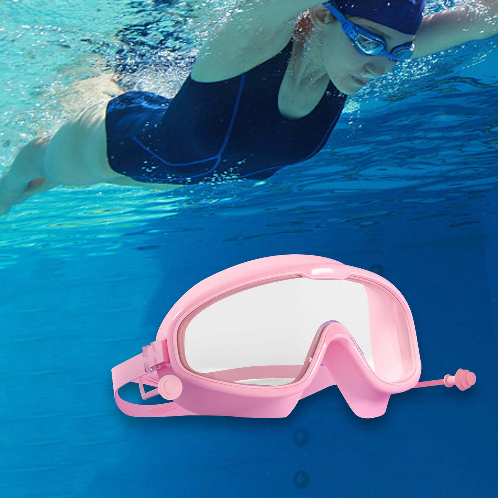 Lunettes de natation Lunettes de natation Lunettes de plongee Confortables avec bouchons d oreille Adulte