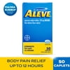 Aleve Caplets Naproxen Sodium Pain Reliever, 50 Count