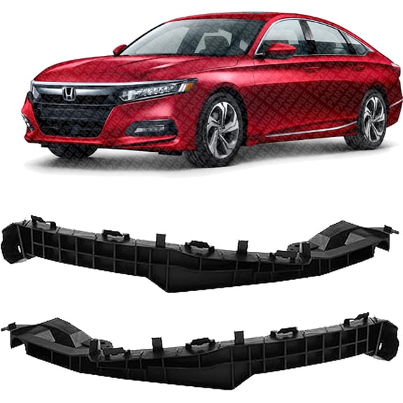 Set Of 2 Front Bumper Retainers Bracket Left Driver & Right Passenger Side Direct Replacement Compatible With 2018-2020 Honda Accord HO1043132 HO1042132 71190TVAA00 71140TVAA00