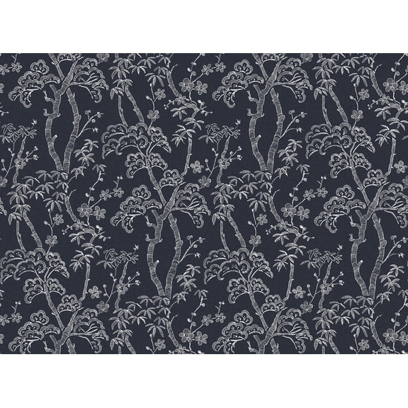 REMIX Walls by Katie Hunt Storybook Forest Denim Blue Wall Mural
