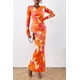 thumbnail image 3 of Vestido PRETTYGARDEN Estampado Floral de Manga Larga Ajustado Talle S, 3 of 8