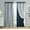 Navy, variant on Kate Aurora Basic Elegance 2 Pack Double Layered Hotel Chic Sheer Light Defusing Curtains - 63 in. Long, Gray