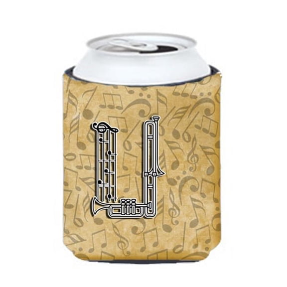 Carolines Treasures  Letter U Musical Instrument Alphabet Can & Bottle Hugger