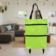 thumbnail image 5 of Matsuzay Bolsa plegable de tela para carrito de compras, portátil y versátil, de gran capacidad, fuerte y duradera Almacenamiento y organización del hogar rojo, 5 of 6