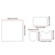 thumbnail image 4 of Kearding Cortina de baño repelente al agua, fácil de limpiar y mantener, antimoho. Cortinas para ducha de baño. Juegos de accesorios de baño GRAMO 3 piezas+cortina, 4 of 6