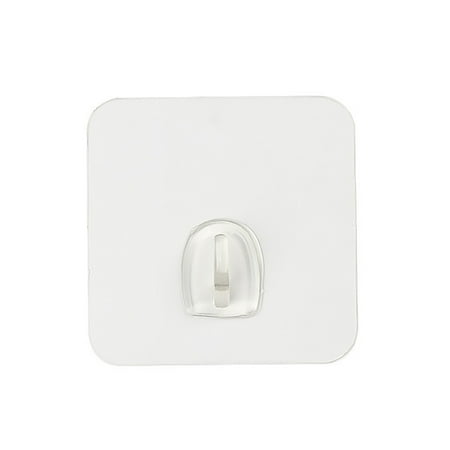 

Pack of 10 Wall Hook Home Accessories Sticky Hooks Reusable Seamless Fixers Garage Organizer Transparent Self-adhesive Hanger