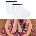 thumbnail image 4 of 1 par de guantes de cera de , botines, de tratamiento, suaves profesionales para manicura con calefacción, tela de felpa, de - Cubierta de pie Cubierta de pie blanca Sunnimix Mitones de pie de mujer, 4 of 7