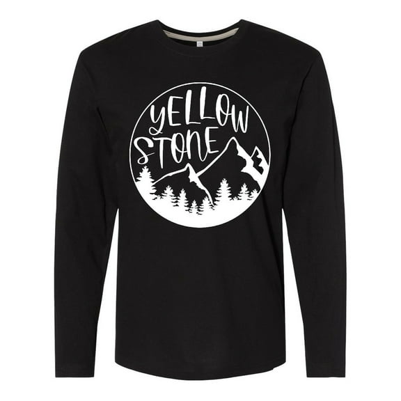 Inktastic Yellowstone National Park- Mountains Long Sleeve T-Shirt