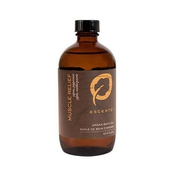 Escents Argan Bath & Shower Oil - Muscle Relief, Packed with Antioxidants, 250ml