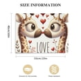 thumbnail image 3 of Orinice Giraffes Hearts Love Fine Art Aesthetic Poster & Print Wall Painting for Home Decor - Canvas Mother's Day Living Room Bedroom Office Wall Decor 20x16in, 3 of 6