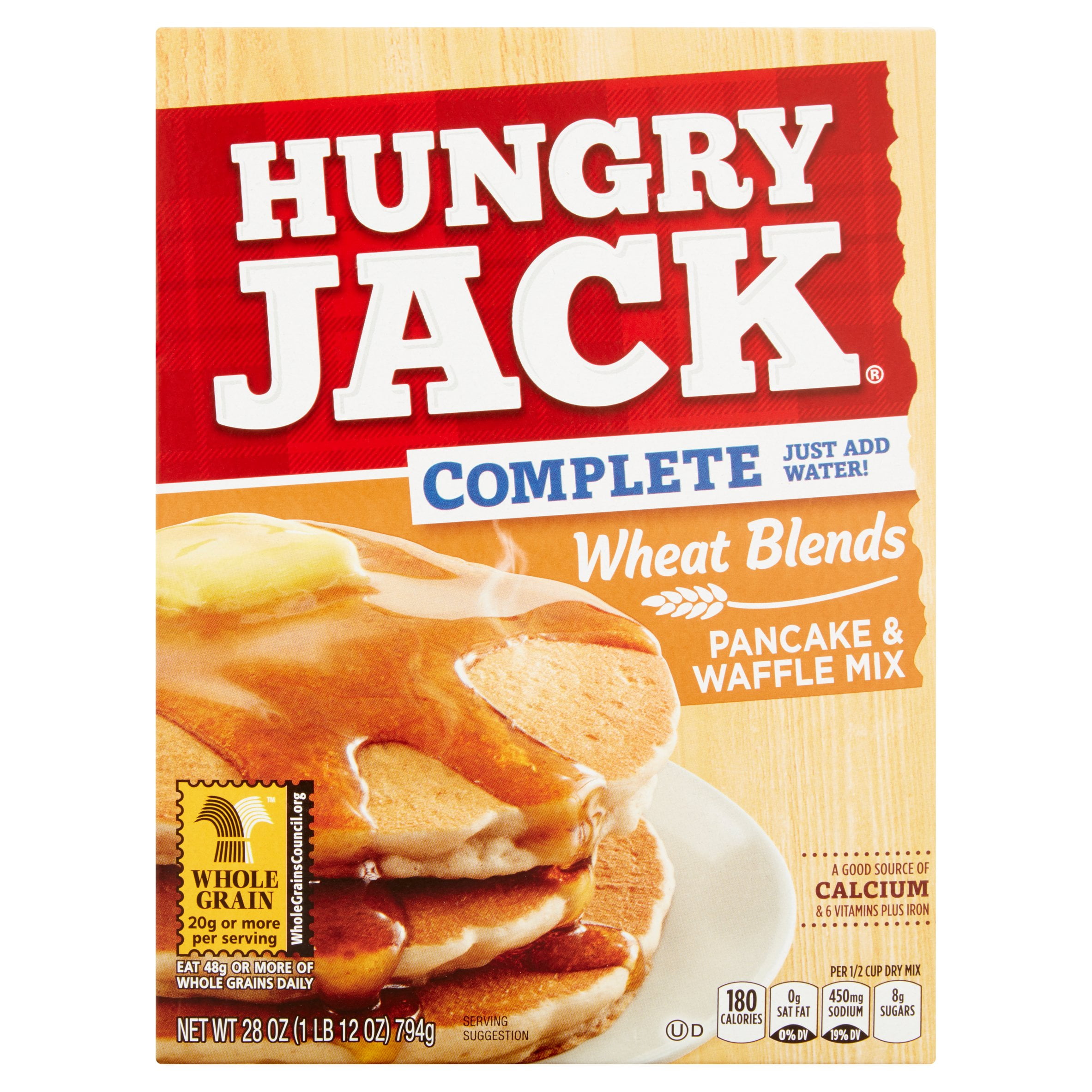 Hungry Jack Complete Wheat Blends Pancake & Waffle Mix, 28 oz by The J.M. Smucker Company