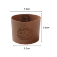 thumbnail image 2 of Cubierta de cuero Taza PU Taza Antideslizante Agua portátil para Senderismo Camping Café, 2 of 5