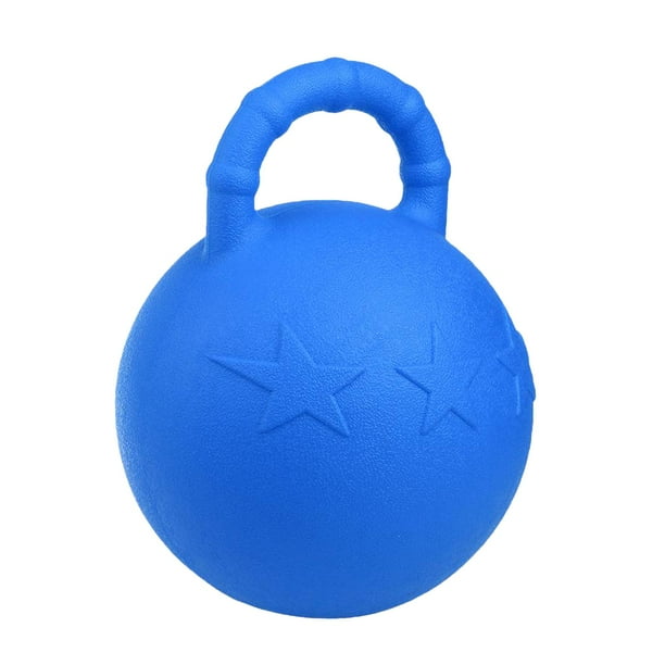 High Quality Rubber Equine Play Ball Dogs Toy Ball for Training Horses, Play Accessories Blue