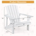 thumbnail image 2 of Infans Kid's Adirondack Chair Patio Wood High Backrest Arm Rest 110 LBS Capacity White, 2 of 7