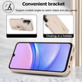 thumbnail image 4 of Tianyeda Crossbody Wallet Phone Case for Samsung Galaxy A17/A26， PU Leather Case Back with Card Slot Magnetic Clasp Kickstand wrist holder white, 4 of 5
