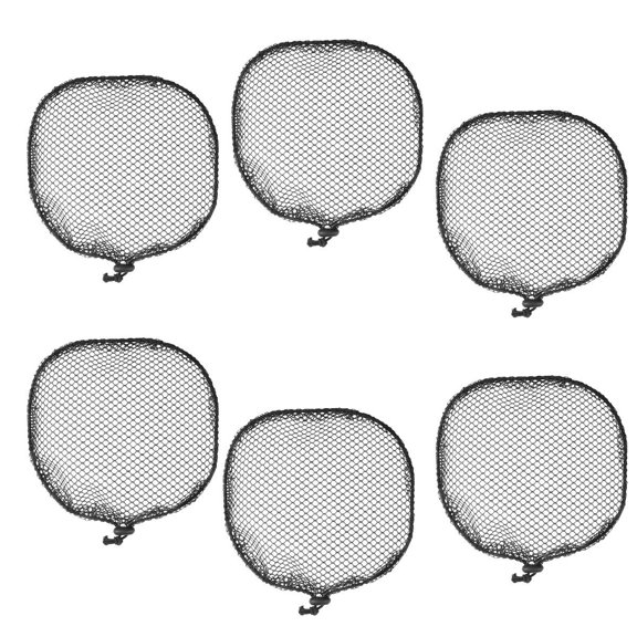 EXHUMKY 6Pcs Elastic Wig Mesh Caps Black Breathable Soft Comfortable for Hair Preparation