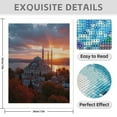 thumbnail image 3 of Diamond Art Kits for Adults - 5d Sunset Over City Mosque Waters Diamond Painting for Adults, Diamond Art for Adults Beginners, Diamond Painting Kits for Adults for Home Wall Decor, 3 of 7