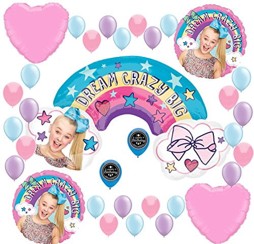 for 8 Year Old JoJo Siwa 8th Birthday Party Large Decoration Balloon Bundle 