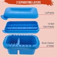 thumbnail image 4 of Lavabo para pinceles de pintura, portátil con portaescobillas y bolígrafo de lavado de paletas Soporte para bolígrafos de pintura Pincel Lavadora para, 4 of 9