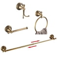 thumbnail image 1 of Set de accesorios de baño BATHSIR de latón envejecido, 4 piezas, 1 of 8