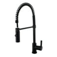thumbnail image 6 of Dowell Single Handle Pull Down Spring Sprayer Kitchen Faucet - 8002 006 - Black, 6 of 10