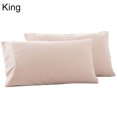 thumbnail image 1 of Trayknick 2Pcs Solid Color King Queen Pillow Case Home Bedroom Bed Cushion Cover Decor, 1 of 13