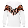 thumbnail image 3 of AOOCHASLIY Sweaters Fall Clothes Womens Fashion Leopard Print Comfortable Long Sleeves Sweater Tops, 3 of 4