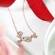 thumbnail image 2 of Collar con Colgante de Diamantes Reales JeenMata Amor en Oro Rosa de 18 K sobre Plata, 2 of 6