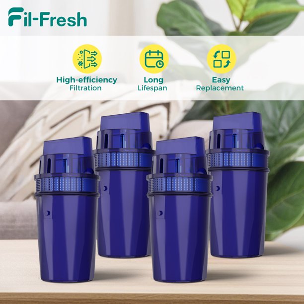 Fil-fresh 4-Pack PPF900Z Water Filter, NSF Cert, for PUR Pitchers